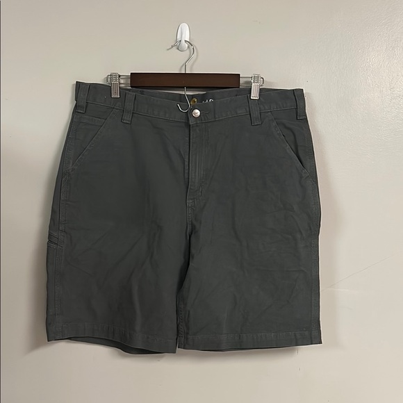 Gray Cargo Shorts with Tailored Fit - Picture 1 of 3